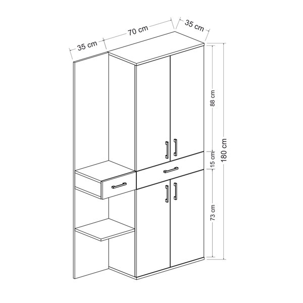 Ebern Designs Garderobe Flagg | Wayfair.de